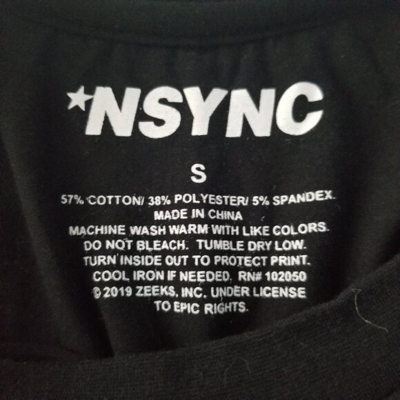 Insync Black Short Sleeve Band T Shirt Men's Size Small - Picture 2 of 3